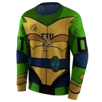 custom fiu panthers superhero armor blue green hoodie best selling