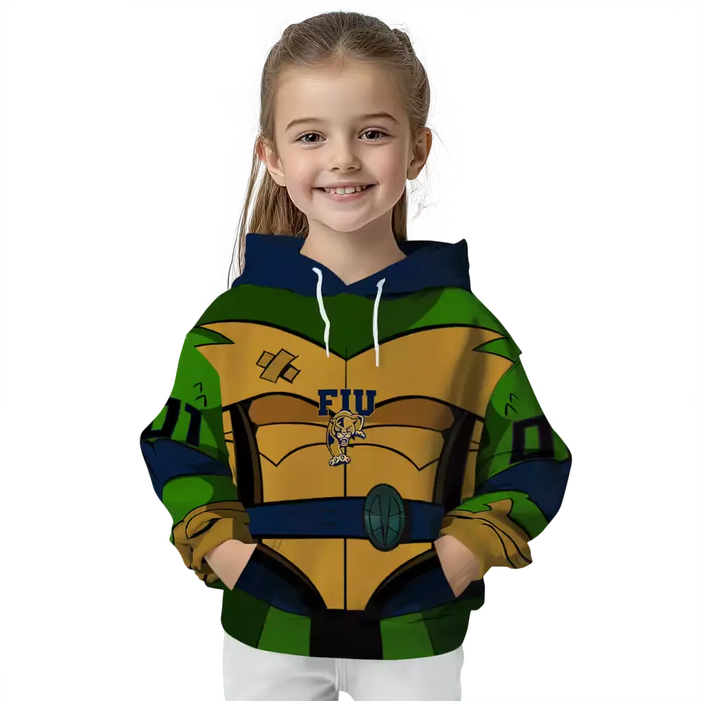custom fiu panthers superhero armor blue green hoodie top rated custom fiu panthers superhero armor blue green hoodie top rated