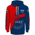 custom florida atlantic owls abstract shape blue hoodie best selling