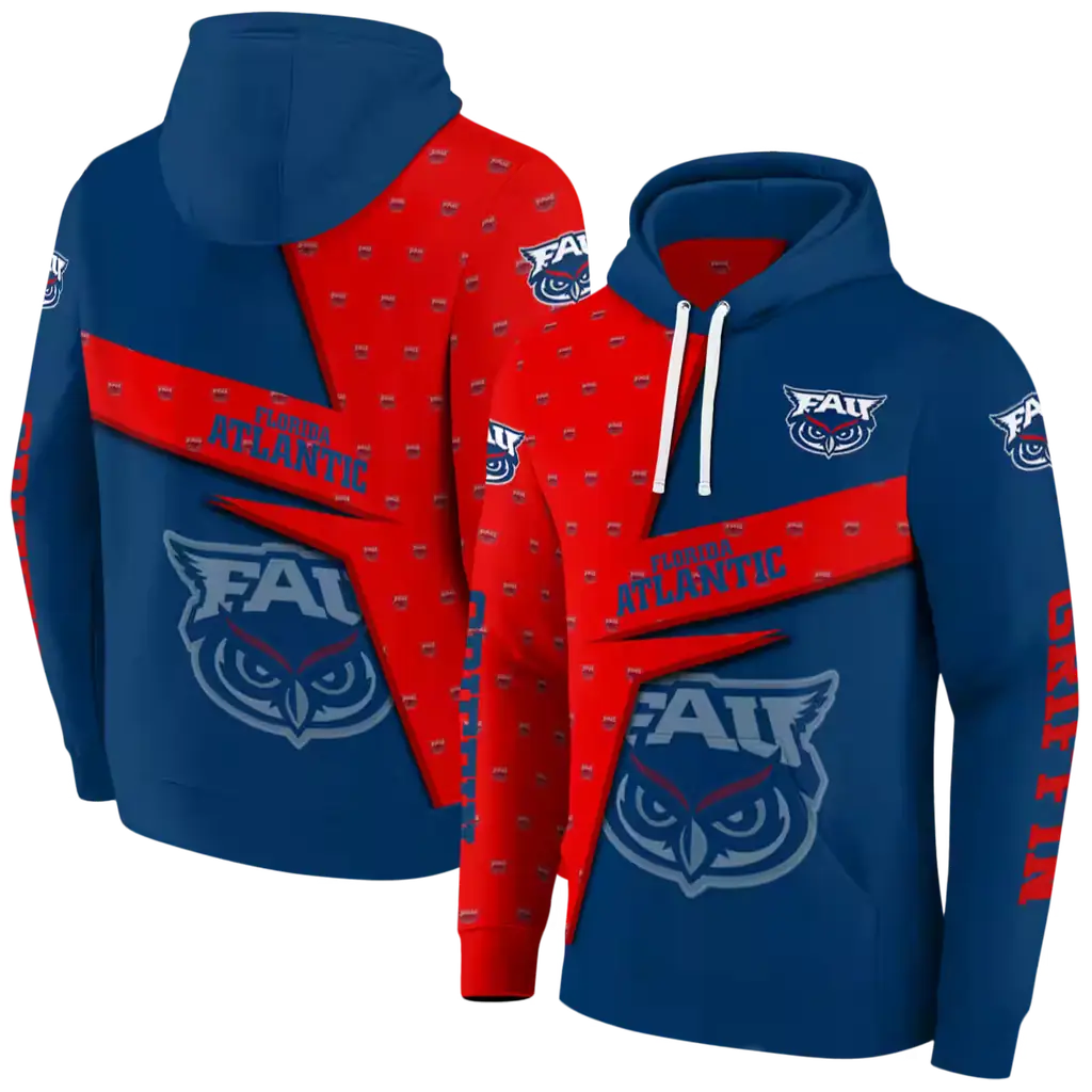 custom florida atlantic owls abstract shape blue hoodie fashion forward custom florida atlantic owls abstract shape blue hoodie fashion forward