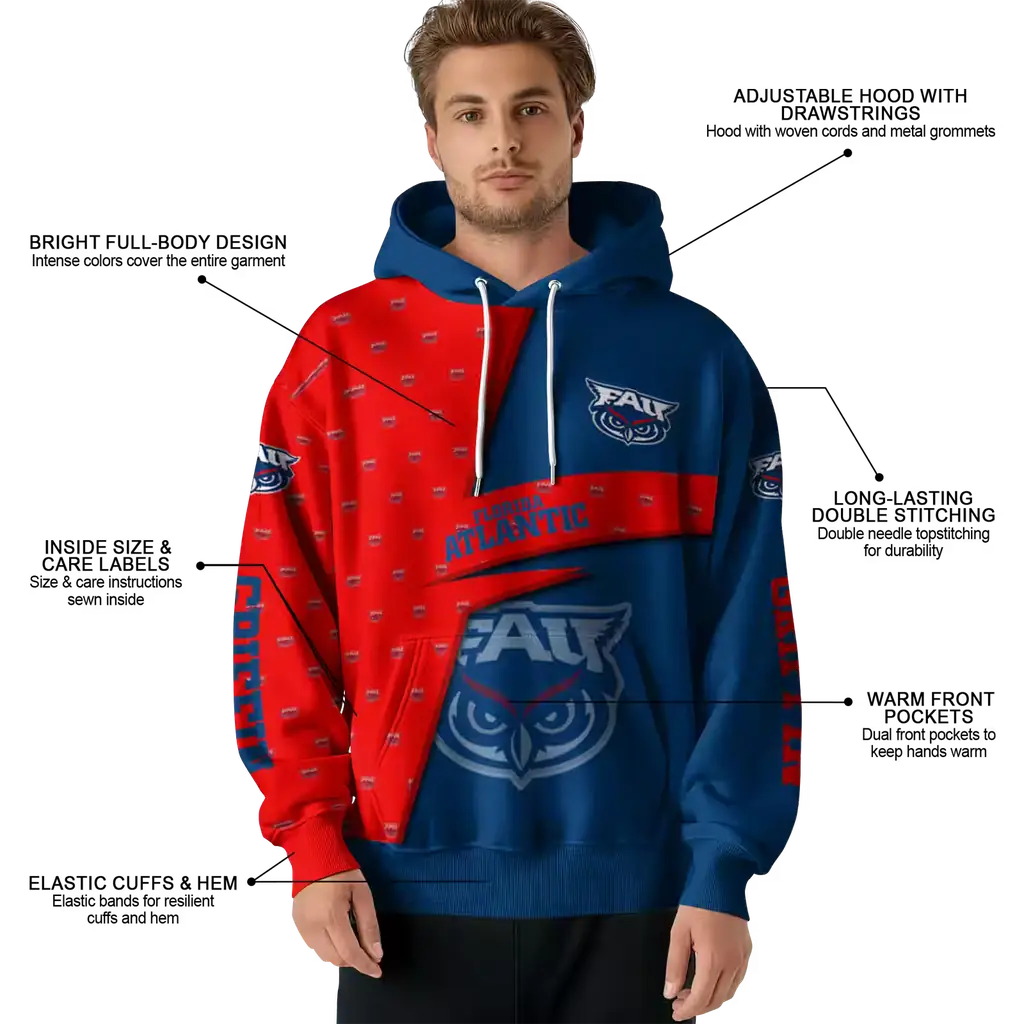 custom florida atlantic owls abstract shape blue hoodie latest model custom florida atlantic owls abstract shape blue hoodie latest model
