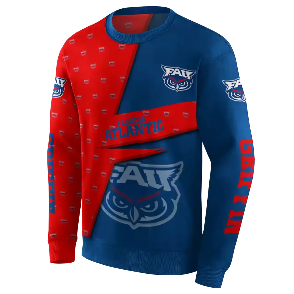 custom florida atlantic owls abstract shape blue hoodie new arrival custom florida atlantic owls abstract shape blue hoodie new arrival