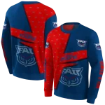 custom florida atlantic owls abstract shape blue hoodie best selling