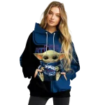 custom florida atlantic owls baby yoda blue black hoodie best selling