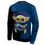 custom florida atlantic owls baby yoda blue black hoodie best selling