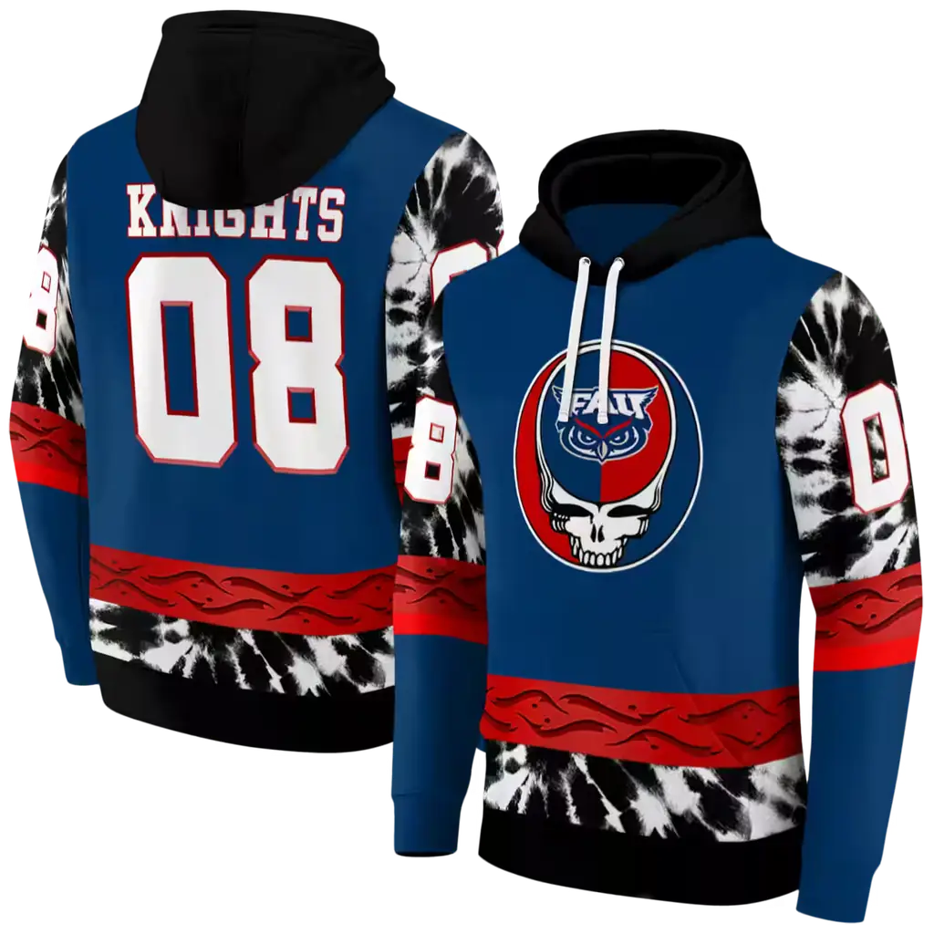 custom florida atlantic owls grateful vibes blue hoodie fashion forward custom florida atlantic owls grateful vibes blue hoodie fashion forward