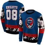 custom florida atlantic owls grateful vibes blue hoodie best selling