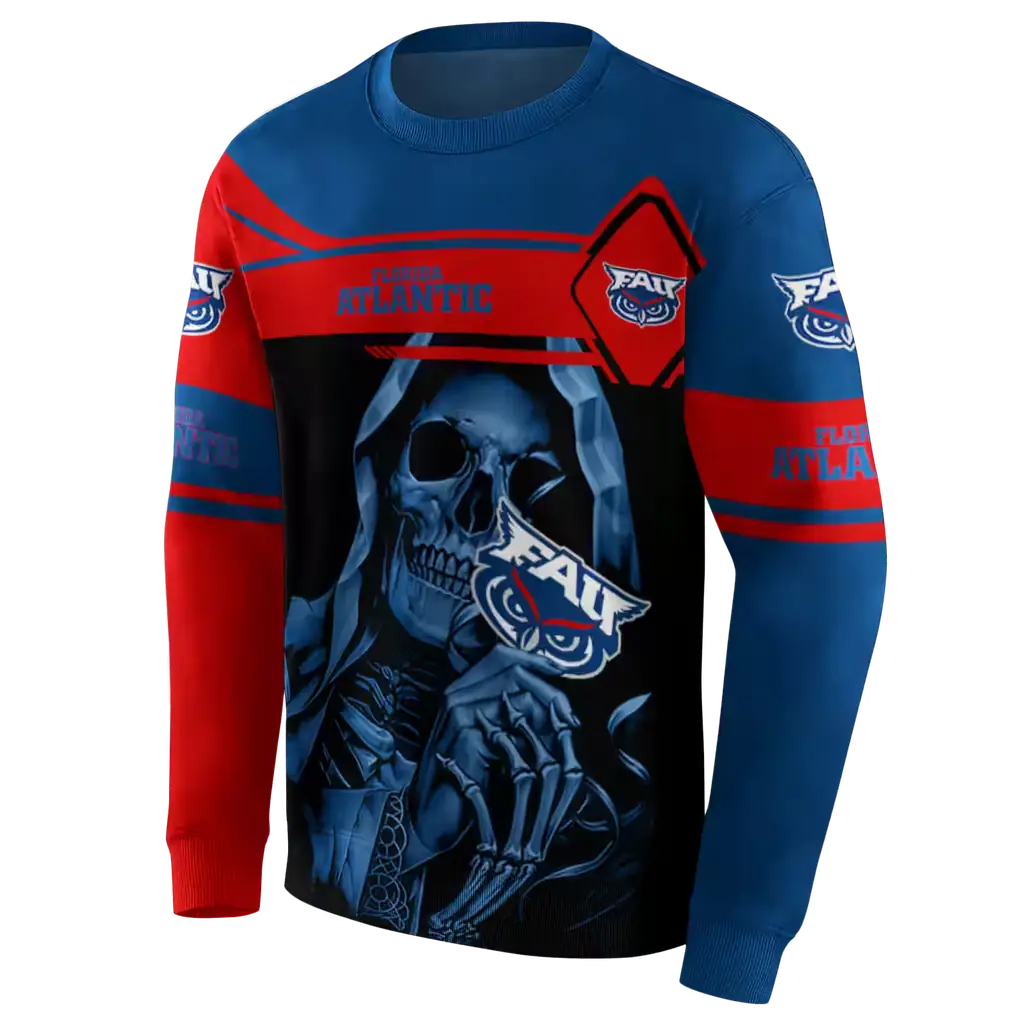 custom florida atlantic owls grim reaper blue black hoodie new arrival custom florida atlantic owls grim reaper blue black hoodie new arrival