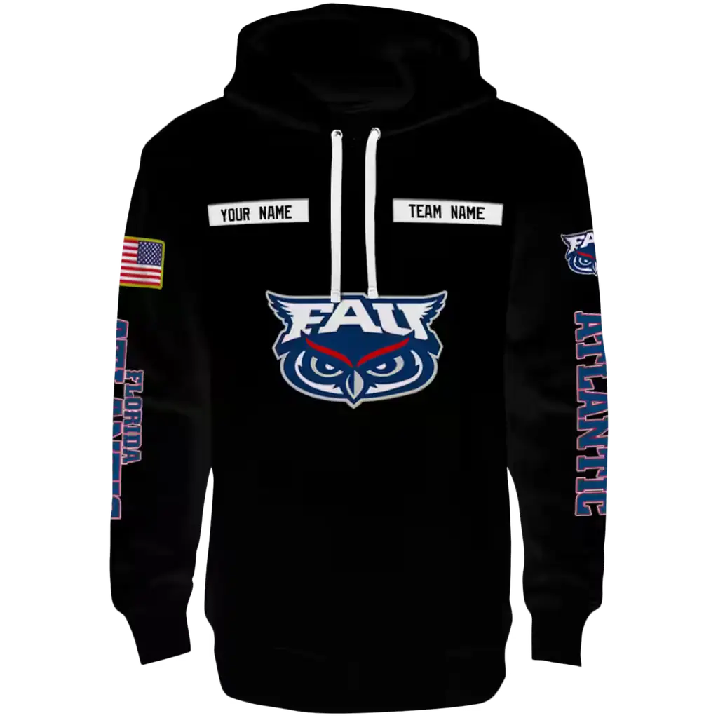 custom florida atlantic owls punisher skull black hoodie best selling custom florida atlantic owls punisher skull black hoodie best selling