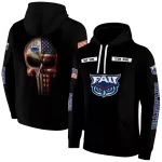 custom florida atlantic owls punisher skull black hoodie best selling