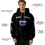 custom florida atlantic owls punisher skull black hoodie best selling