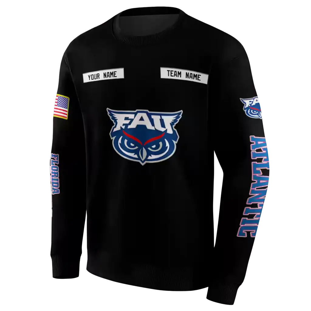 custom florida atlantic owls punisher skull black hoodie new arrival custom florida atlantic owls punisher skull black hoodie new arrival