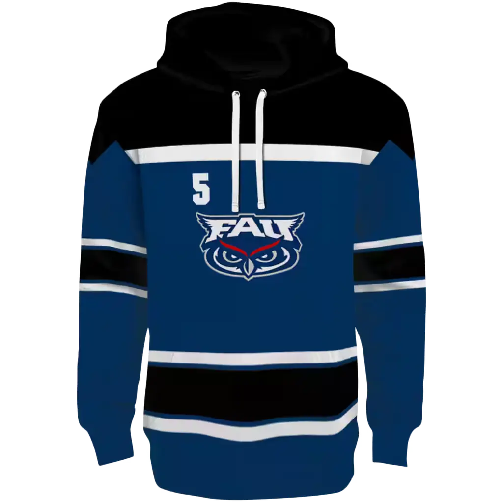 custom florida atlantic owls striped pattern blue hoodie best selling custom florida atlantic owls striped pattern blue hoodie best selling