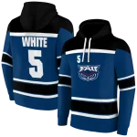 custom florida atlantic owls striped pattern blue hoodie best selling