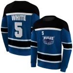 custom florida atlantic owls striped pattern blue hoodie best selling