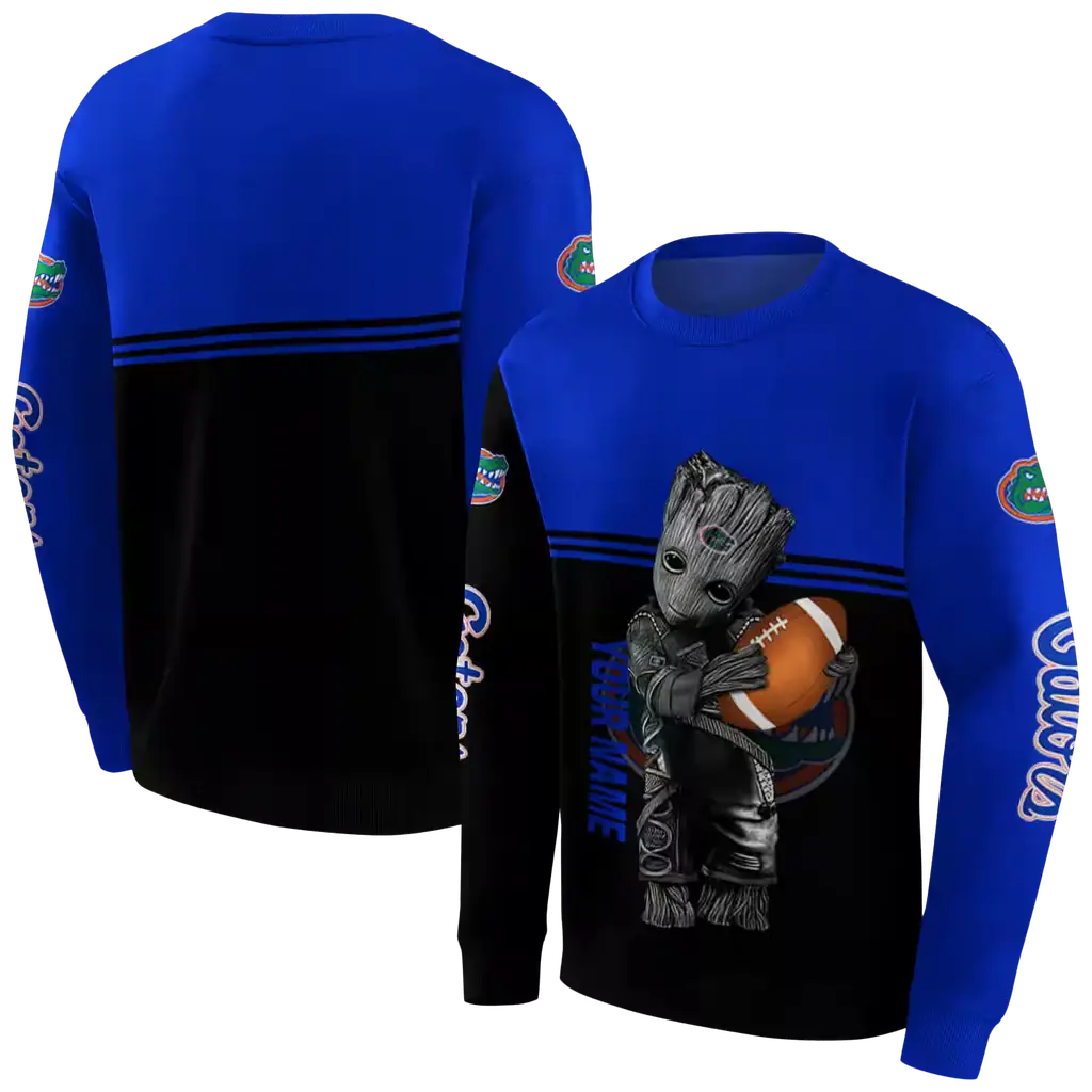 custom florida gators baby groot blue black hoodie premium grade custom florida gators baby groot blue black hoodie premium grade