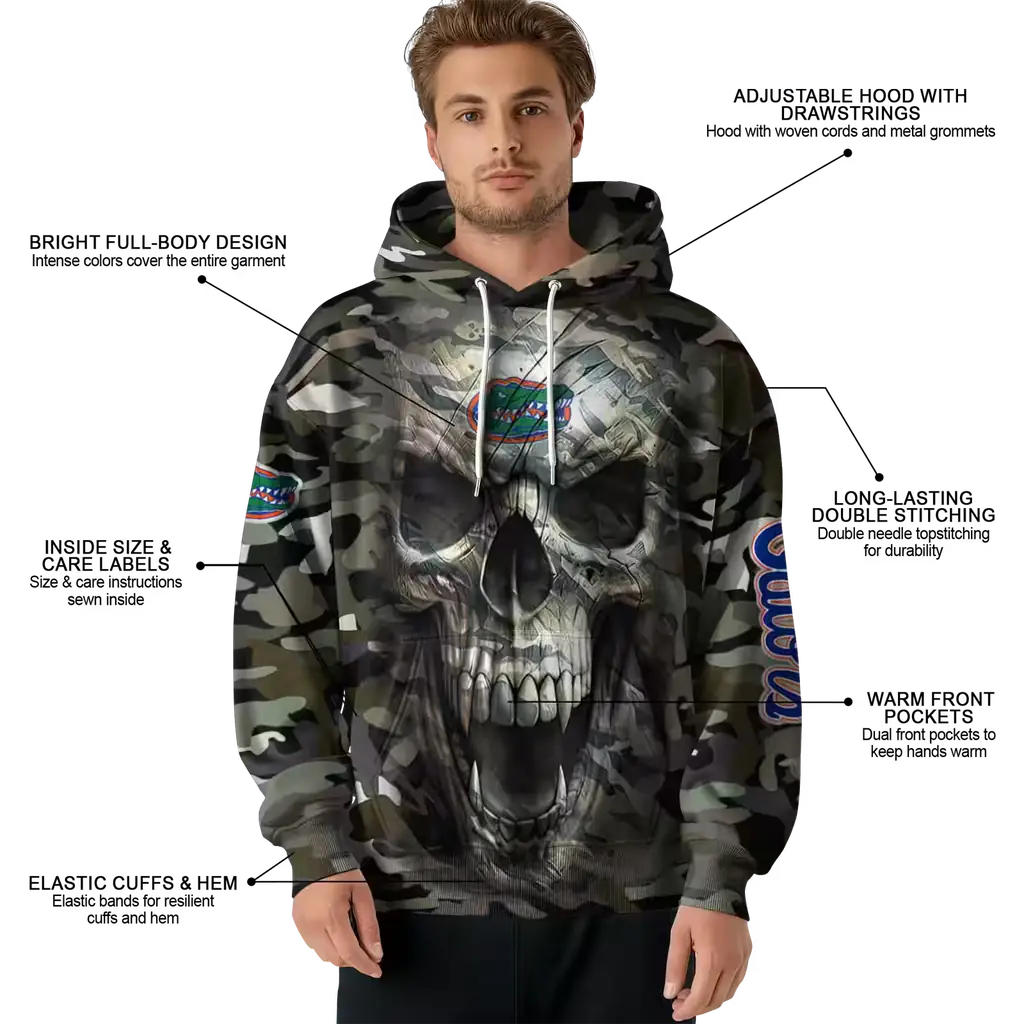 custom florida gators camo skull hoodie latest model custom florida gators camo skull hoodie latest model