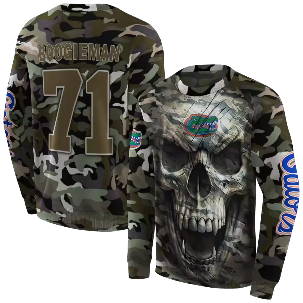 custom florida gators camo skull hoodie premium grade custom florida gators camo skull hoodie premium grade