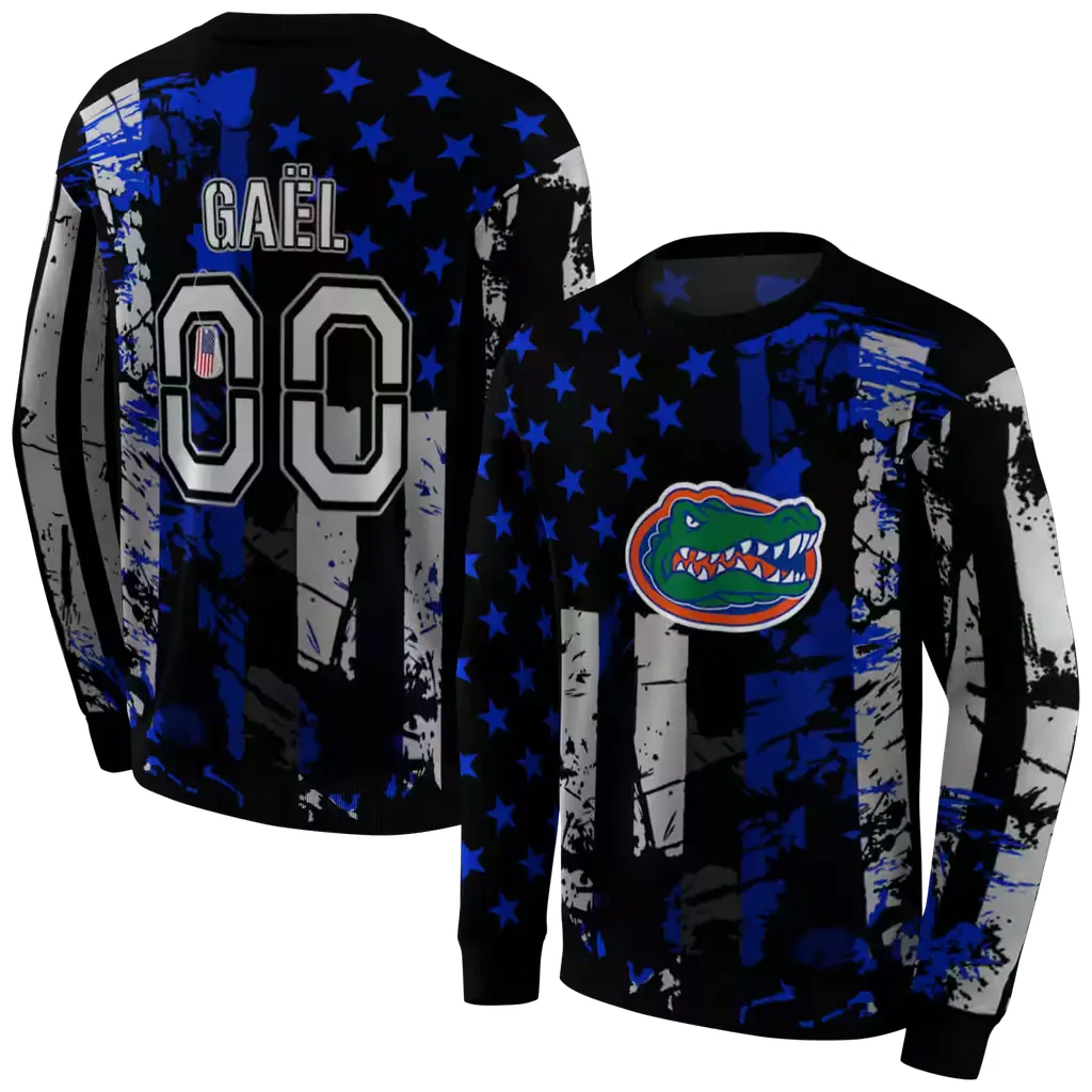 custom florida gators distressed flag blue black hoodie premium grade custom florida gators distressed flag blue black hoodie premium grade