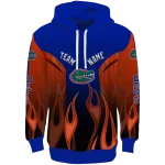 custom florida gators flame design blue hoodie best selling