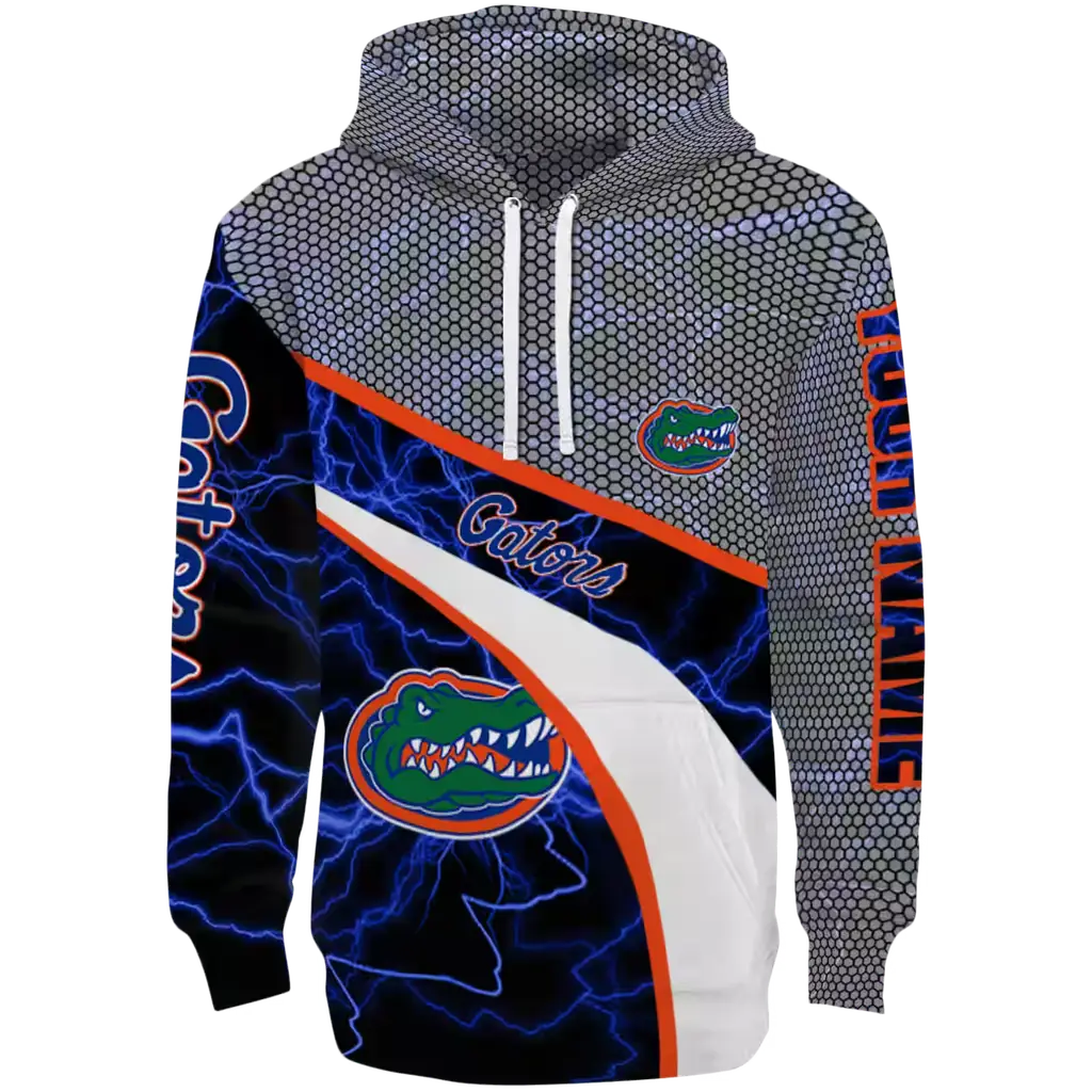 custom florida gators hexagonal mesh blue black gray hoodie best selling custom florida gators hexagonal mesh blue black gray hoodie best selling