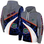 custom florida gators hexagonal mesh blue black gray hoodie best selling