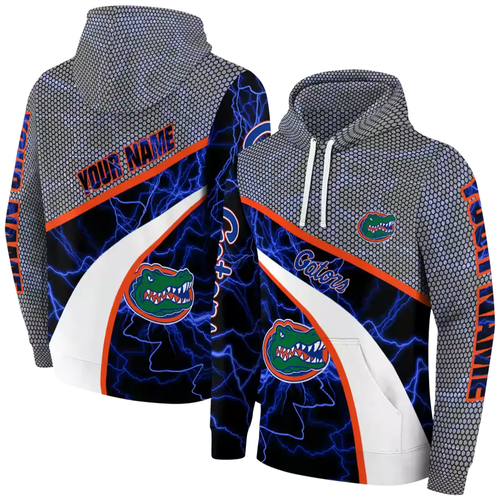 custom florida gators hexagonal mesh blue black gray hoodie fashion forward custom florida gators hexagonal mesh blue black gray hoodie fashion forward