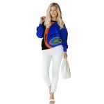 custom florida gators minimalist design blue black hoodie best selling
