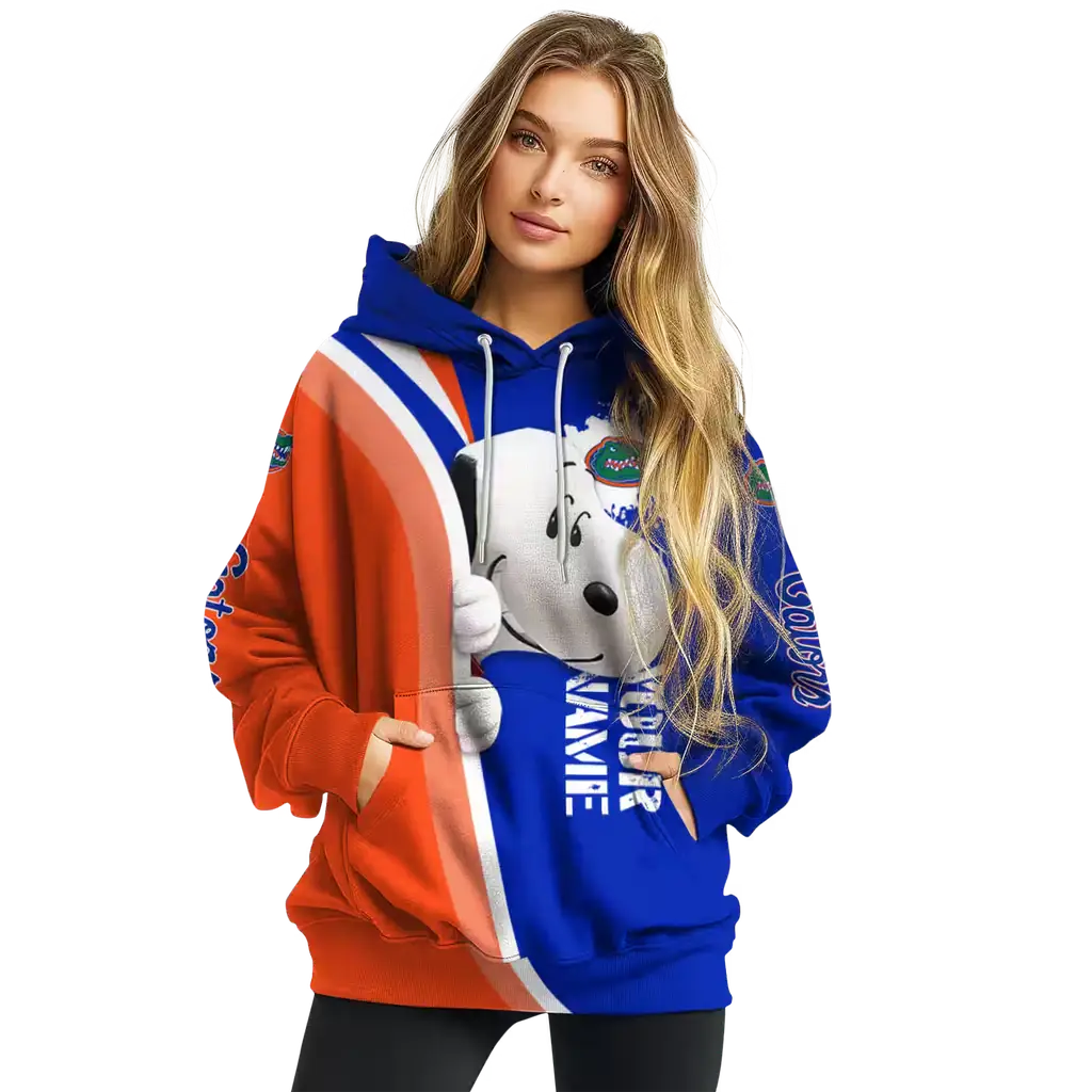 custom florida gators peeking snoopy blue hoodie high quality custom florida gators peeking snoopy blue hoodie high quality