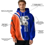 custom florida gators peeking snoopy blue hoodie best selling