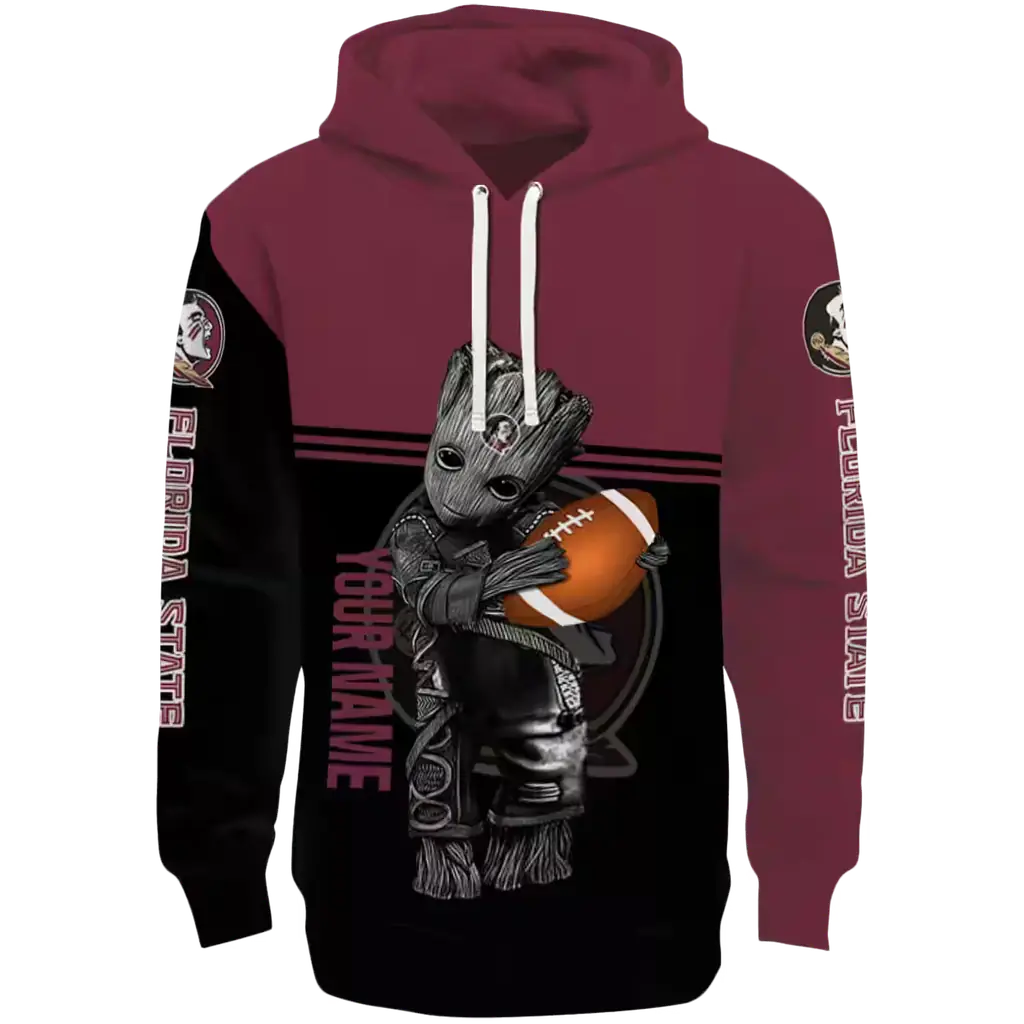 custom florida state seminoles baby groot garnet black hoodie best selling custom florida state seminoles baby groot garnet black hoodie best selling
