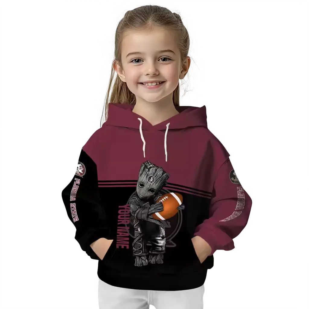 custom florida state seminoles baby groot garnet black hoodie top rated custom florida state seminoles baby groot garnet black hoodie top rated