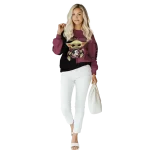 custom florida state seminoles baby yoda garnet black hoodie best selling