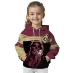 custom florida state seminoles grim reaper garnet black hoodie best selling