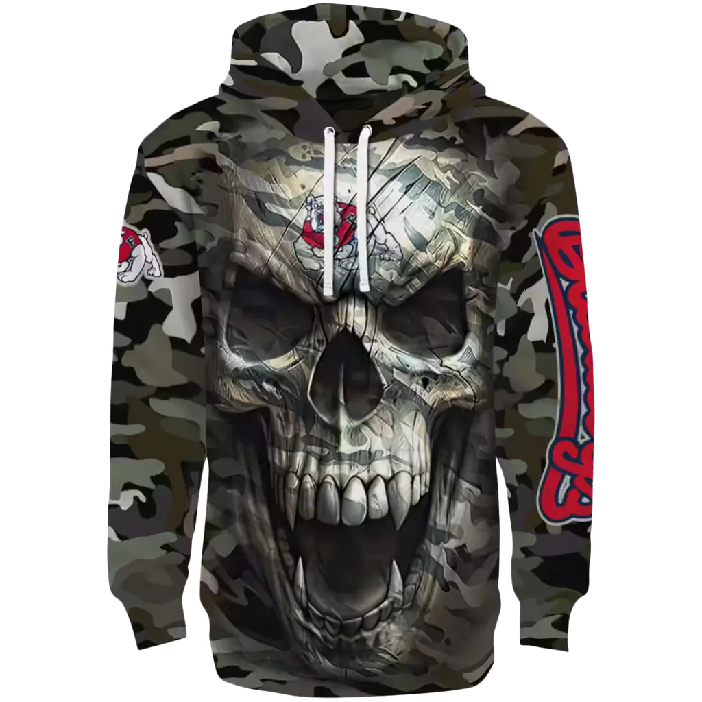 custom fresno state bulldogs camo skull hoodie best selling custom fresno state bulldogs camo skull hoodie best selling