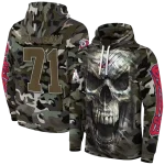 custom fresno state bulldogs camo skull hoodie best selling