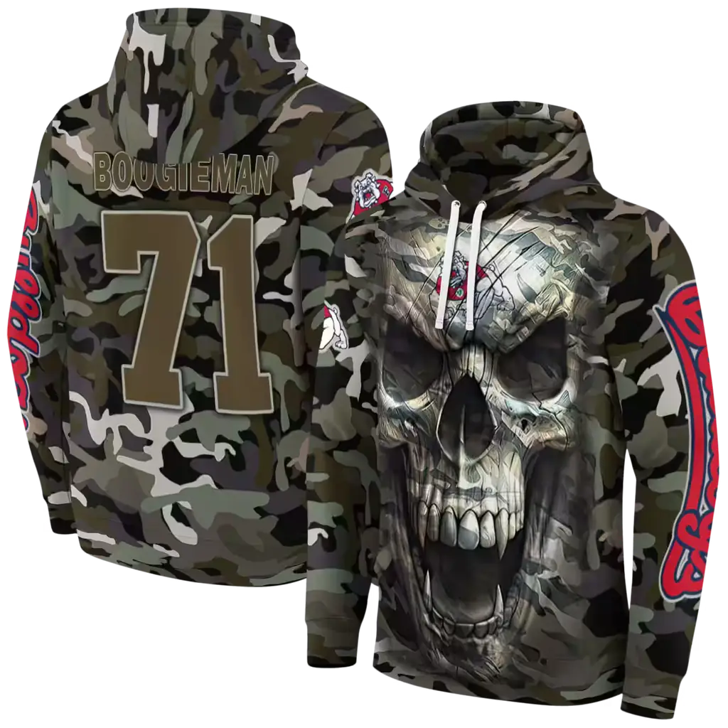 custom fresno state bulldogs camo skull hoodie fashion forward custom fresno state bulldogs camo skull hoodie fashion forward