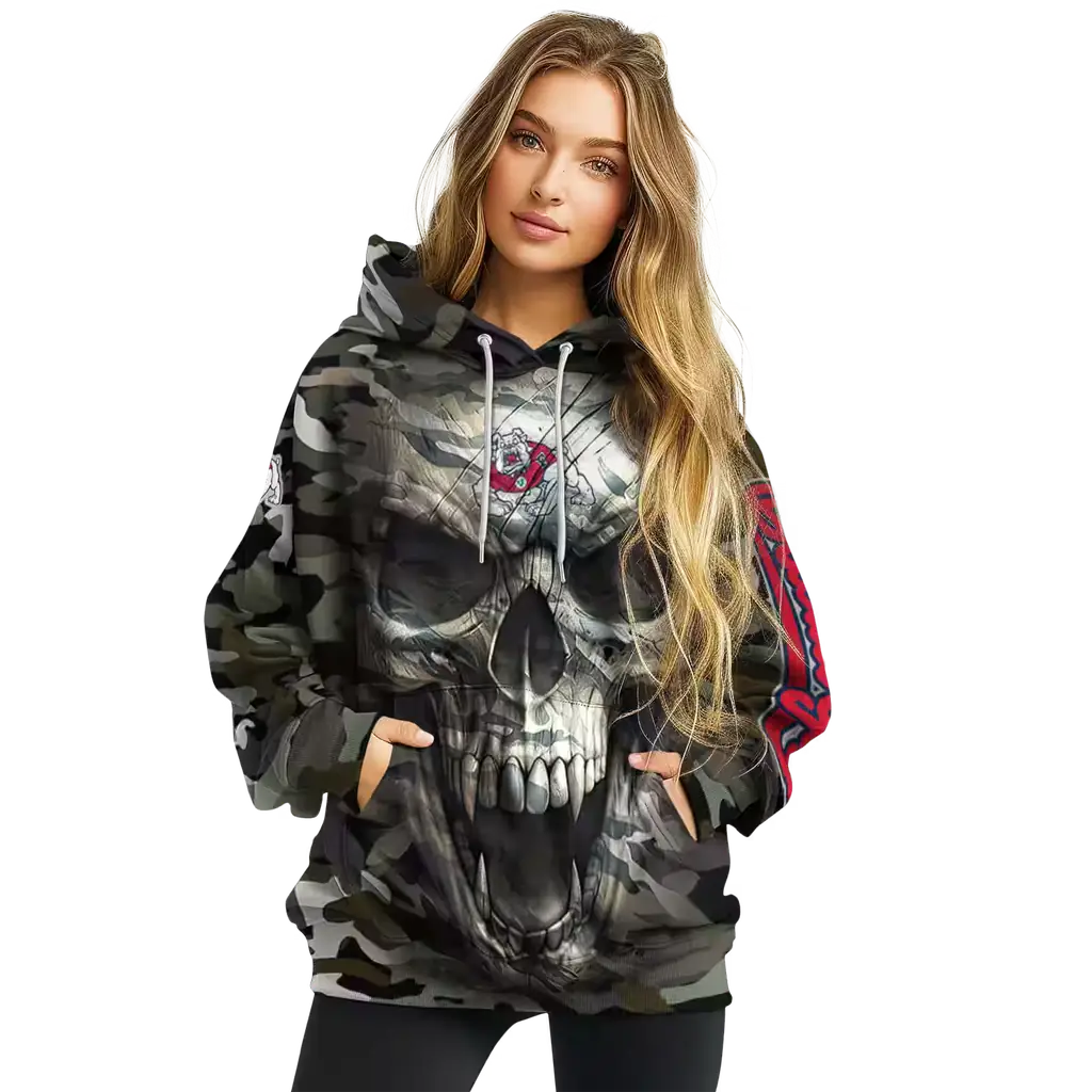 custom fresno state bulldogs camo skull hoodie high quality custom fresno state bulldogs camo skull hoodie high quality