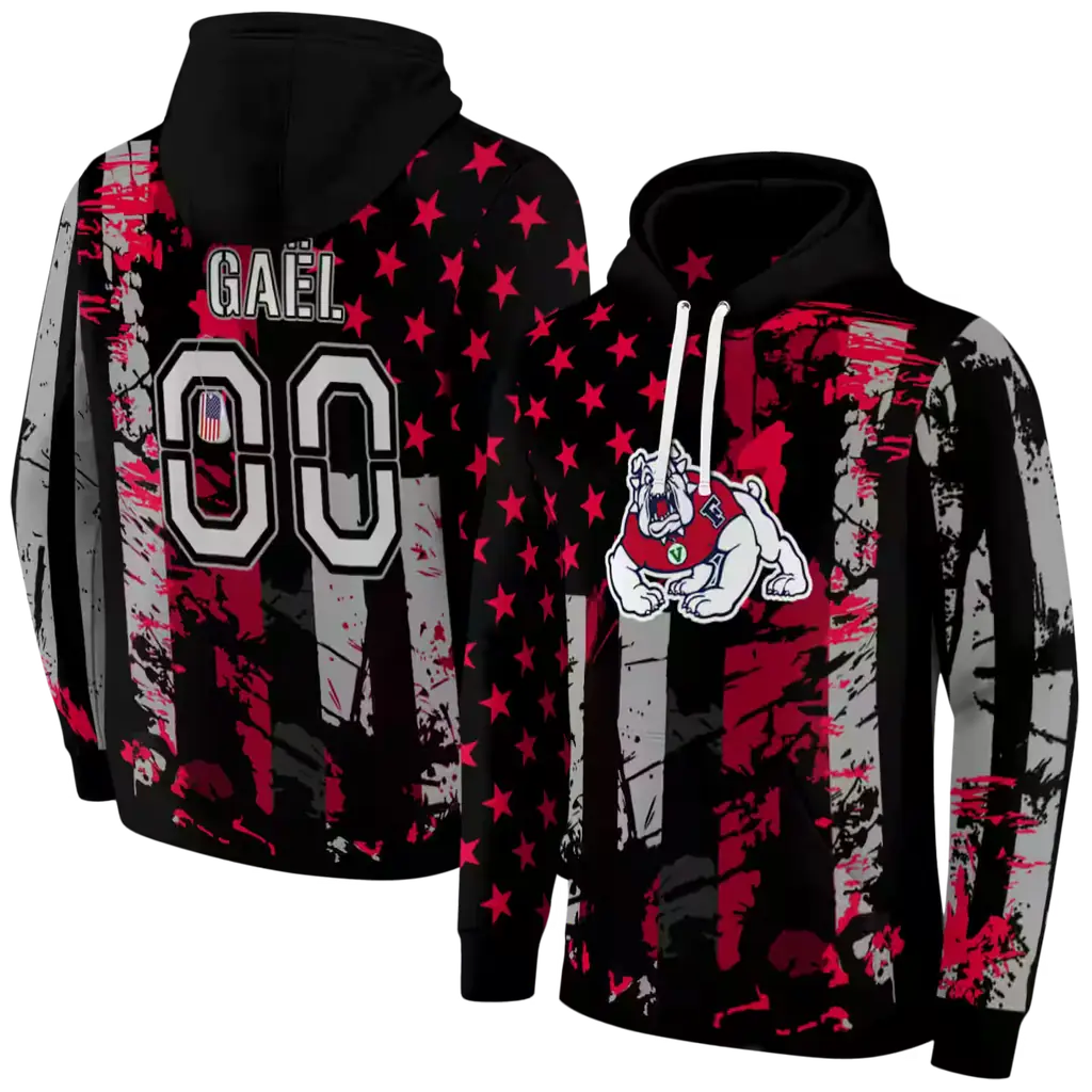 custom fresno state bulldogs distressed flag red black hoodie fashion forward custom fresno state bulldogs distressed flag red black hoodie fashion forward