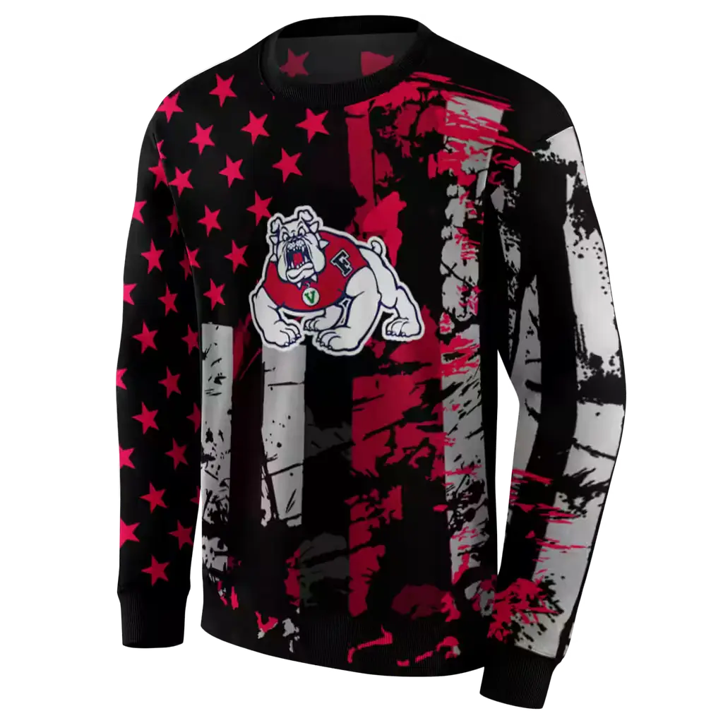 custom fresno state bulldogs distressed flag red black hoodie new arrival custom fresno state bulldogs distressed flag red black hoodie new arrival