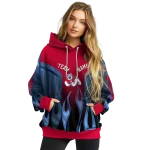 custom fresno state bulldogs flame design red hoodie best selling