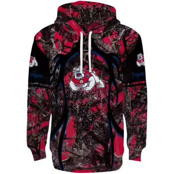 custom fresno state bulldogs hunting theme red black hoodie best selling