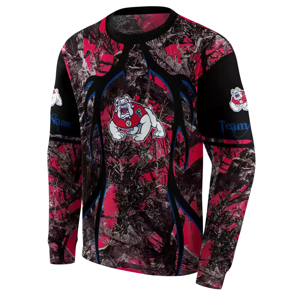 custom fresno state bulldogs hunting theme red black hoodie new arrival custom fresno state bulldogs hunting theme red black hoodie new arrival