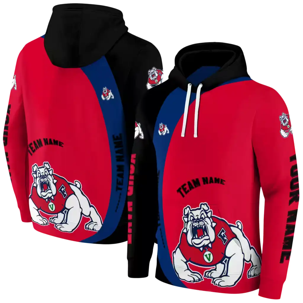 custom fresno state bulldogs minimalist design red black hoodie fashion forward custom fresno state bulldogs minimalist design red black hoodie fashion forward
