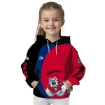 custom fresno state bulldogs minimalist design red black hoodie best selling