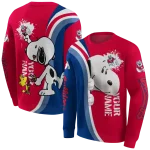 custom fresno state bulldogs peeking snoopy red hoodie best selling