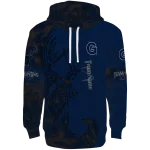 custom georgetown hoyas deer silhouette blue hoodie best selling