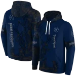 custom georgetown hoyas deer silhouette blue hoodie best selling