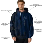 custom georgetown hoyas deer silhouette blue hoodie best selling