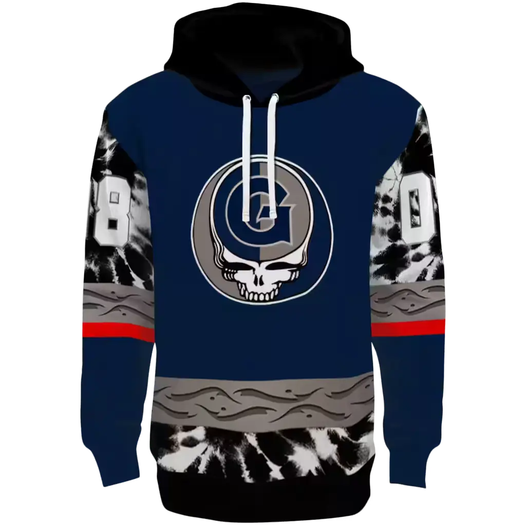 custom georgetown hoyas grateful vibes blue hoodie best selling custom georgetown hoyas grateful vibes blue hoodie best selling